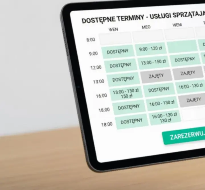 Kalendarz dostępnych terminów Soft Clean Living w Polsce